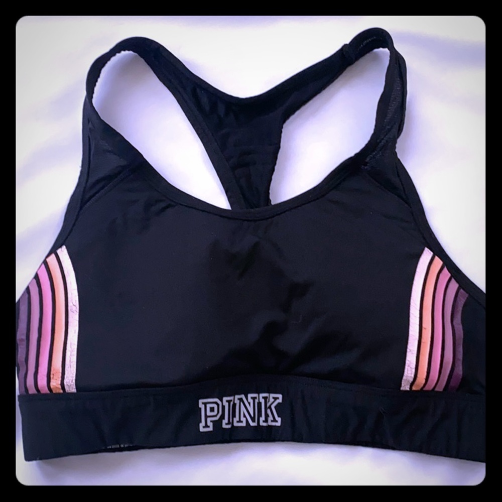 Pink Padded Sports Bra